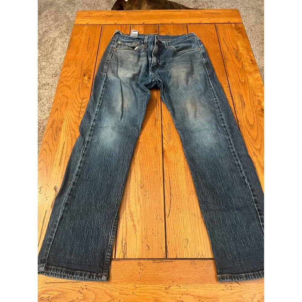 Levis 505 Regular Fit Straight Leg Jeans Mens 31x30 Medium Wash Blue 00505-1989